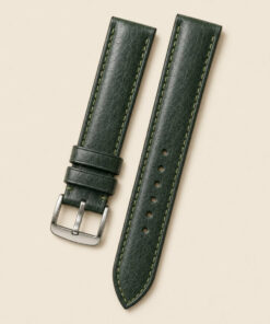 Vachetta Leather Watch Strap in Green · Padded · Handmade in Saigon