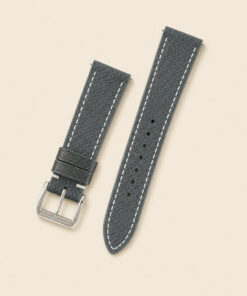 Epsom Leather Watch Strap in Grey · Handmade in Saigon
