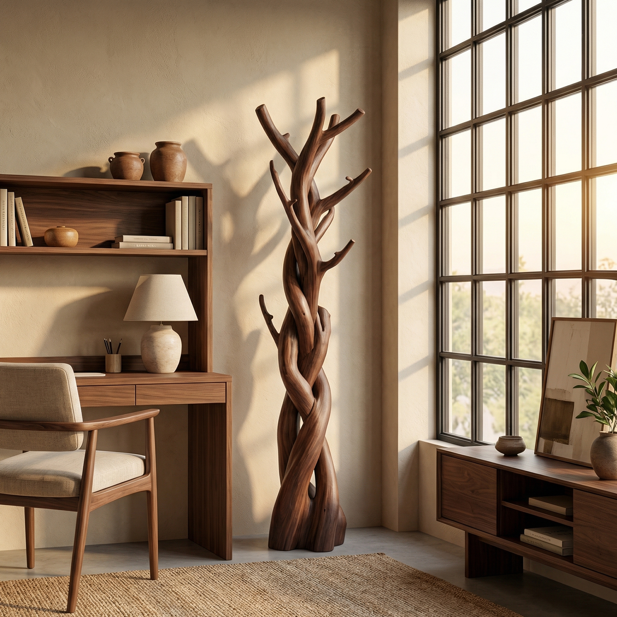 Driftwood Branch Tree Coat Rack for Bedroom or Closet - Image 5