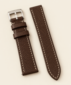 Babele Leather Watch Strap in Vintage Dark Chocolate Brown · Handmade in Saigon
