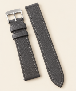 Togo Leather Watch Strap in Graphite Gray · Handmade in Saigon