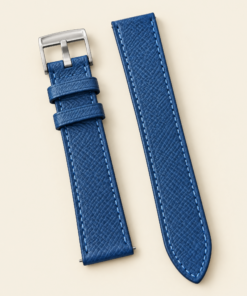 Epsom Leather Watch Strap in Blue · Handmade in Saigon