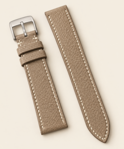 Togo Leather Watch Strap in Beige · Handmade in Saigon