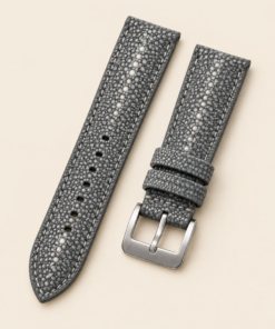 Stingray Leather Watch Strap in Gray · Handmade in Saigon