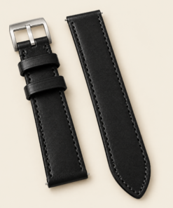 Buttero Leather Watch Strap in Black · Handmade in Saigon