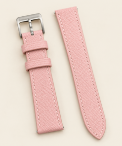 Togo Leather Watch Strap in Light Pink · Handmade in Saigon