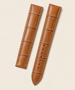 Alligator Leather Watch Strap in Honey Brown · Handmade in Saigon