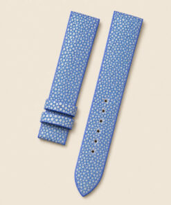 Stingray Leather Watch Strap in Light Blue · Handmade in Saigon