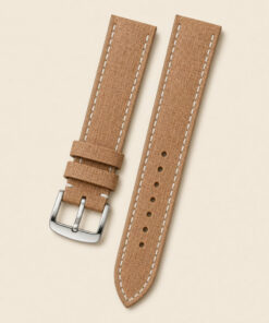 Babele Leather Watch Strap in Natural · Slim · Handmade in Saigon
