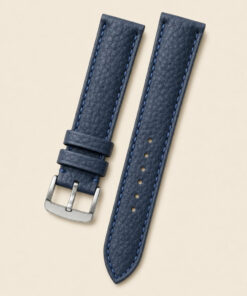 Togo Leather Watch Strap in Navy Blue · Handmade in Saigon