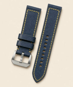 Pueblo Leather Watch Strap in Navy · Handmade in Saigon