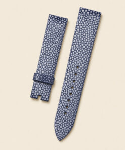 Stingray Leather Watch Strap in Navy · Handmade in Saigon