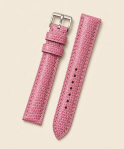 Lizard Leather Watch Strap in Pink · Handmade in Saigon