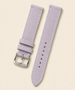 Suede Leather Watch Strap in Purple · Handmade in Saigon