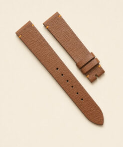 Epsom Leather Watch Strap in Red Brown · Handmade in Saigon