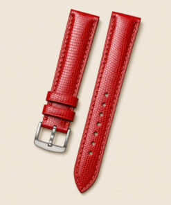 Lizard Leather Watch Strap in Red Oxblood · Handmade in Saigon