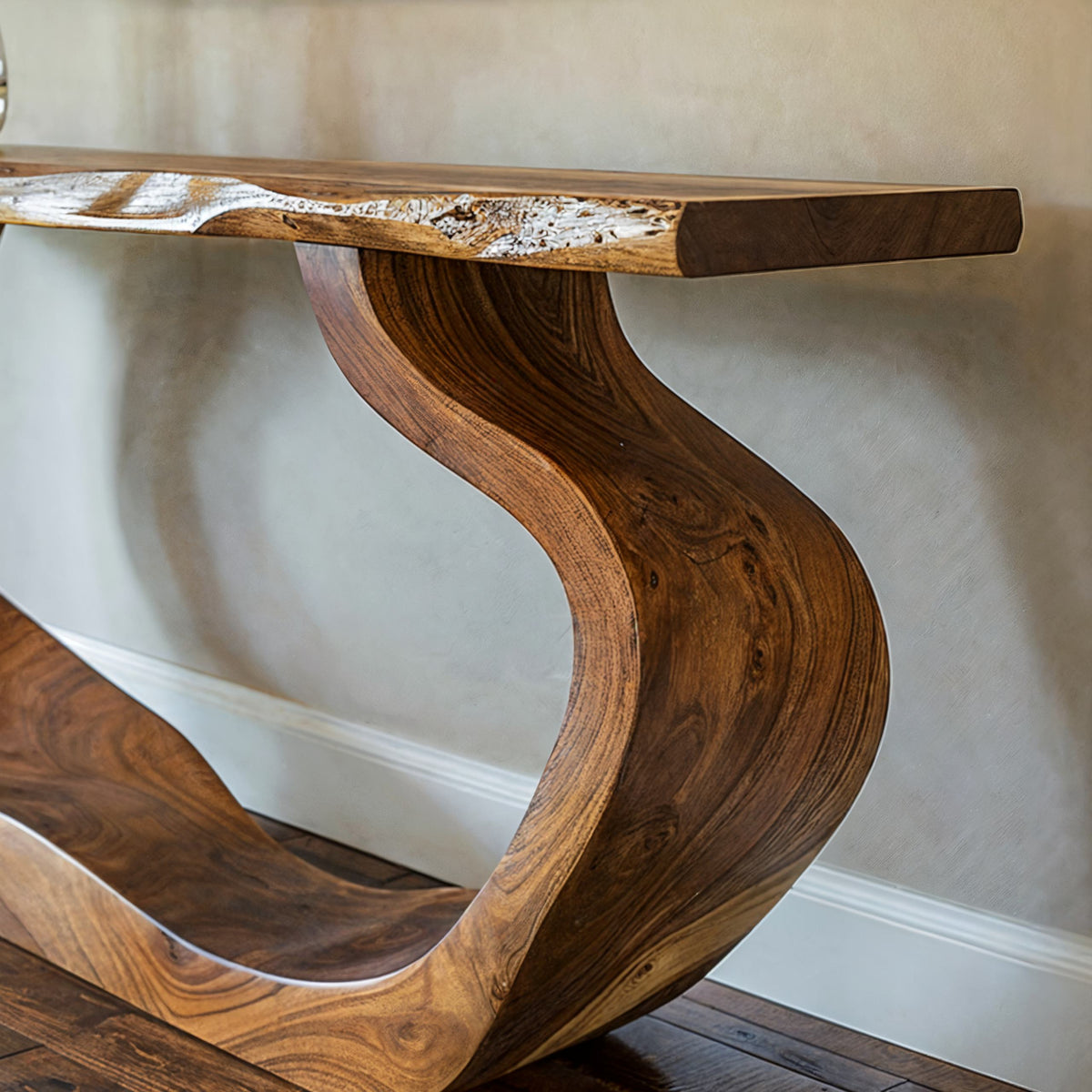 Solid Wood Entryway Console Table with Clean Modern Lines - Image 4