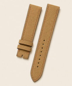 Suede Leather Watch Strap in Tan & Brown · Handmade in Saigon