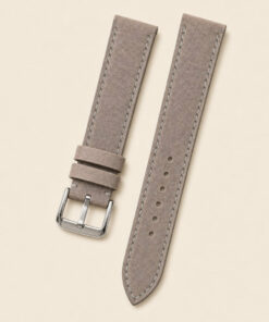 Nubuck Leather Watch Strap in Taupe · Handmade in Saigon