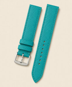 Epsom Leather Watch Strap in Teal Turquoise · Handmade in Saigon