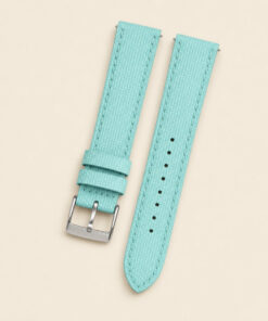 Sailcloth Rubber Watch Strap in Turquoise · Handmade in Saigon
