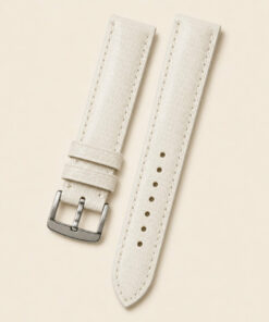 Lizard Leather Watch Strap in White · Handmade in Saigon