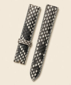 Python Leather Watch Strap in White Natural · Handmade in Saigon